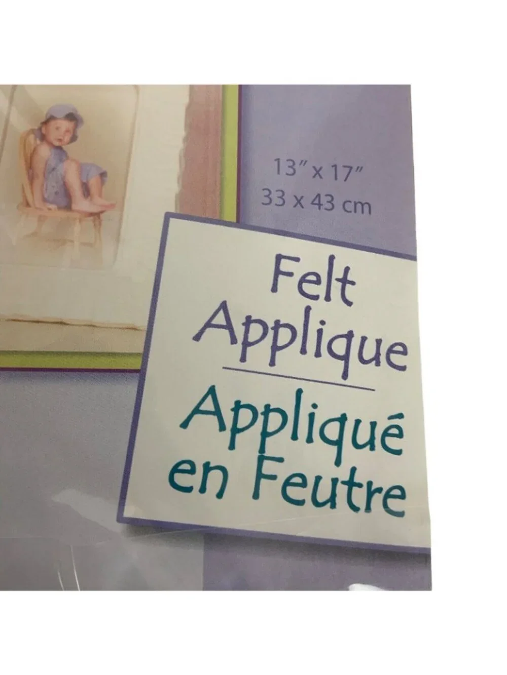 Dimensions Lil Tots Felt Appliqué Our Little Princess Birth Date Banner Kit